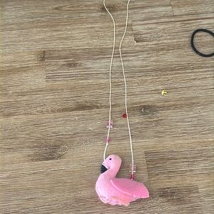 Flamingo OS baby necklace pink
